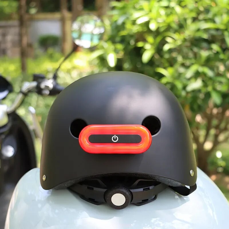 Luces Led recargables Para Casco de Moto, luz trasera de seguridad, accesorios Para motocicletas