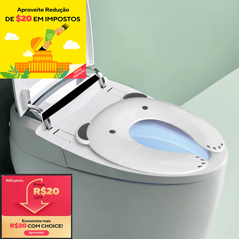 Assento sanitário dobrável portátil para viagem, assento de vaso sanitário com almofada de silicone antiderrapante para crianças, meninos e meninas