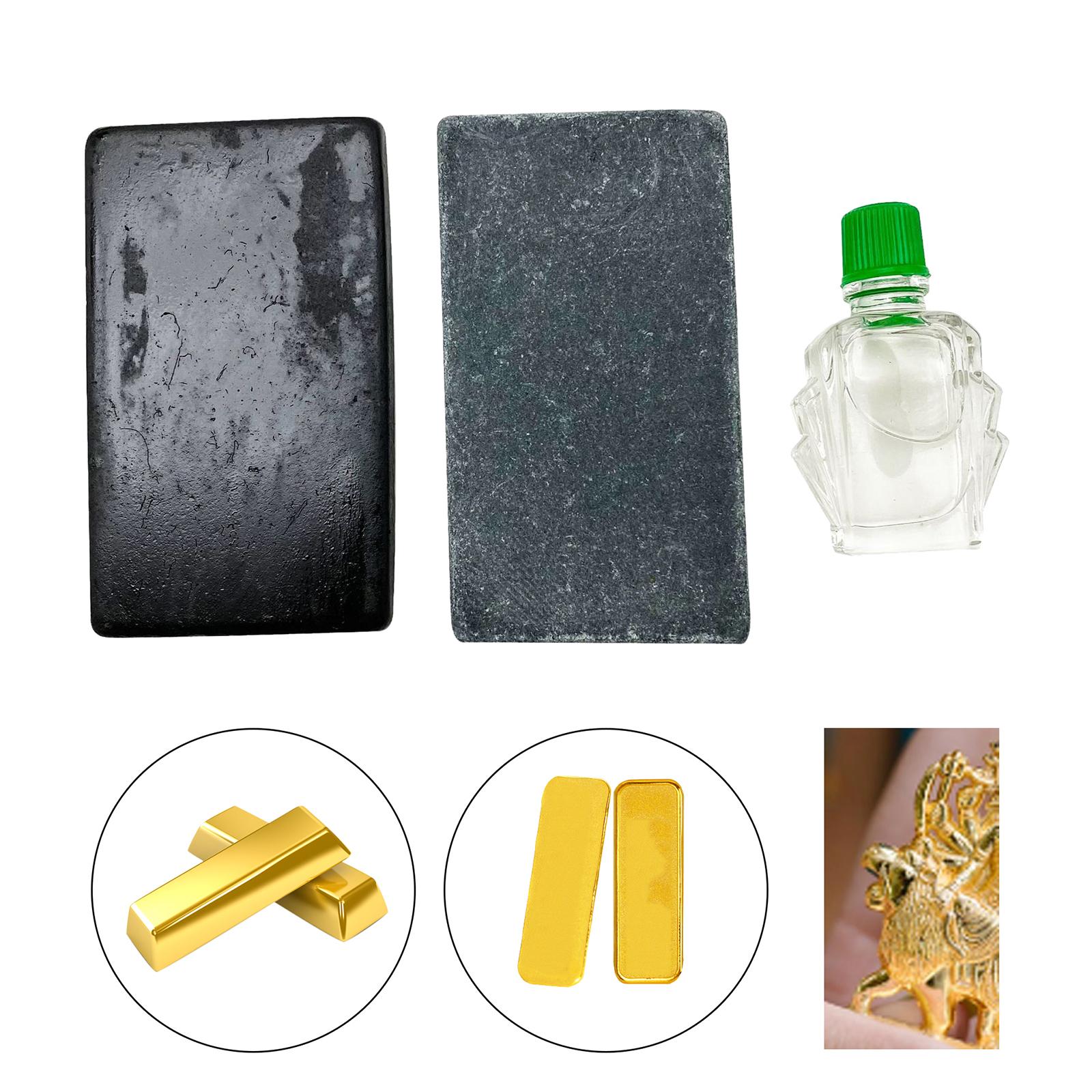 Kit de prueba de oro 10K 14K 18K 22K 24K con ácido práctico prueba de oro probador de joyería de piedra Kit de evaluación probador de oro de joyería