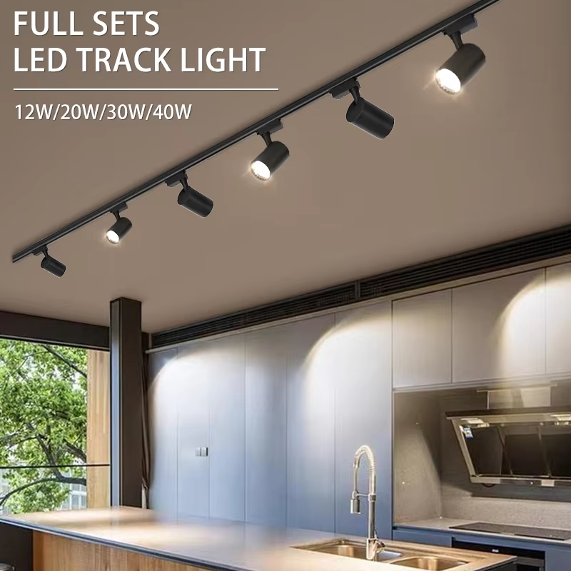 LED-Schienenleuchte, 220 V, Deckenspot, LED, 12/20/30/40 W, Deckenleuchte für Wohnzimmer, Küche, Linie, Beleuchtung, Schienensysteme, Strahler-Set