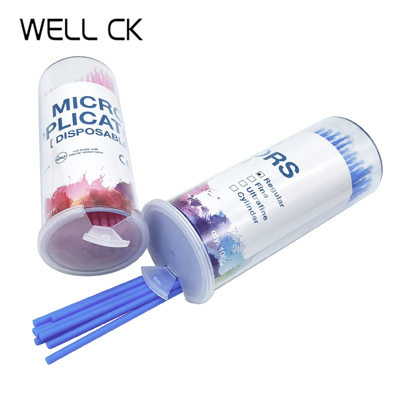 100 Cái/Chai Nha Khoa Dùng Một Lần Micro Cọ Applicators Micro Bàn Chải Nha Khoa Odontologia Nối Dài Dụng Cụ