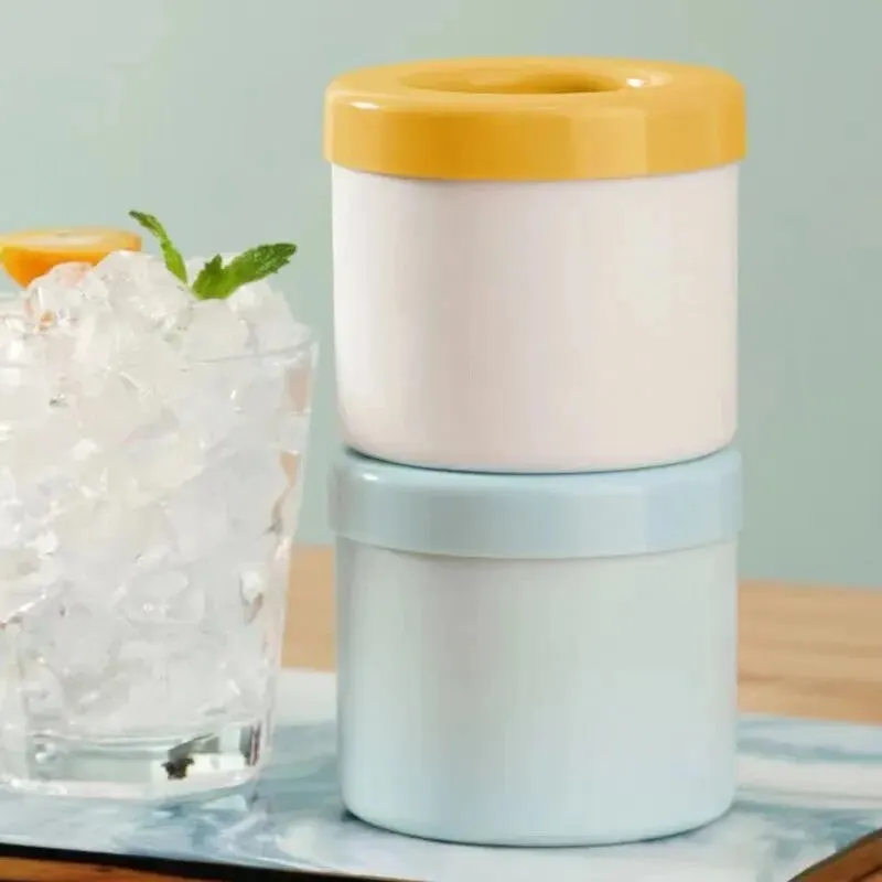 ซิลิโคน ICE CUBE แม่พิมพ์ถังน้ําแข็งกลมฤดูร้อนโฮมเมด DIY ตู้เย็น Freeze ICE Maker Creative ICE CUBE แม่พิมพ์ Barware เครื่องมือ