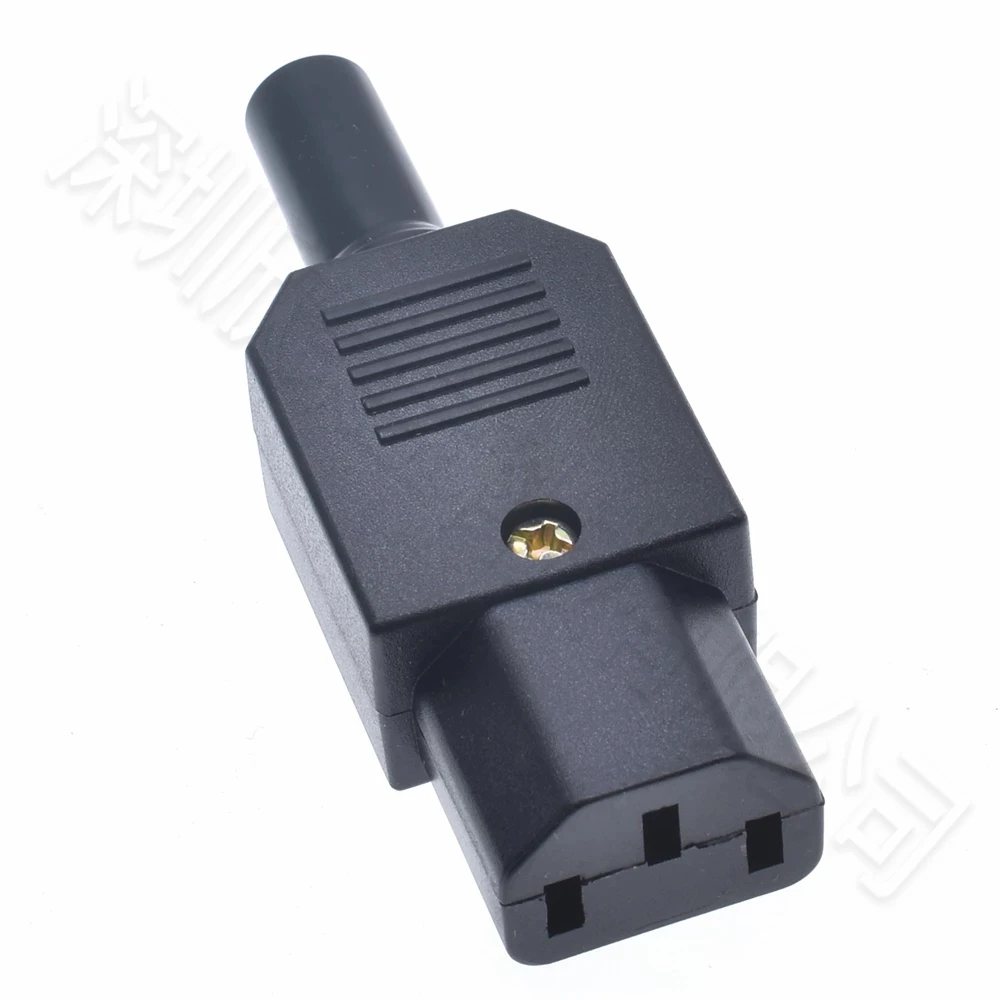16A 250V IEC ตรงปลั๊ก C13 C14 หญิงชายปลั๊กที่แนะนํา Power Connector 3 ขา AC ซ็อกเก็ตปลั๊กอุตสาหกรรม BK