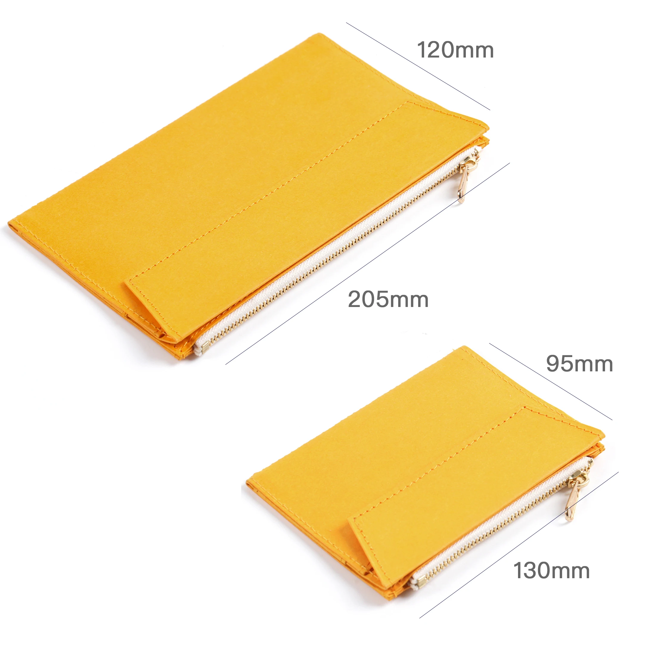 Zipper File Storage Bag for Travel Notebook Washable Special Paper Pocket Card Holder Bill Pouch Folder Stationery Accessories