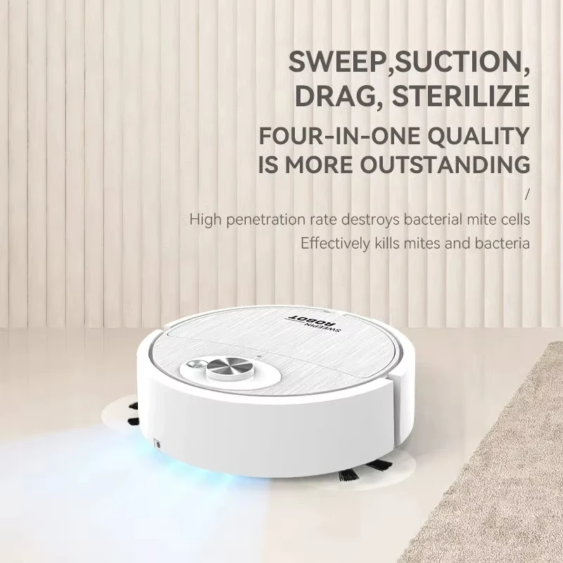 XIAOMI เครื่องกวาดไฟฟ้า USB ชาร์จอัตโนมัติอัจฉริยะ Sweeping ดูด Mopping Robots เปียกแห้งในครัวเรือนความสะดวกสบาย