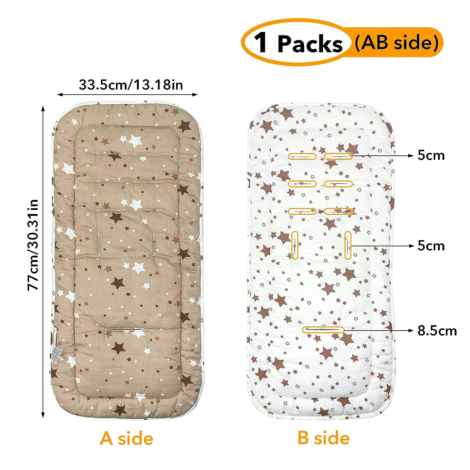 Baby Stroller Seat Liner Cushion Pushchair Car Cart Chair Mat Seat Child Trolley Mattress Diaper Pad Stroller Accessories