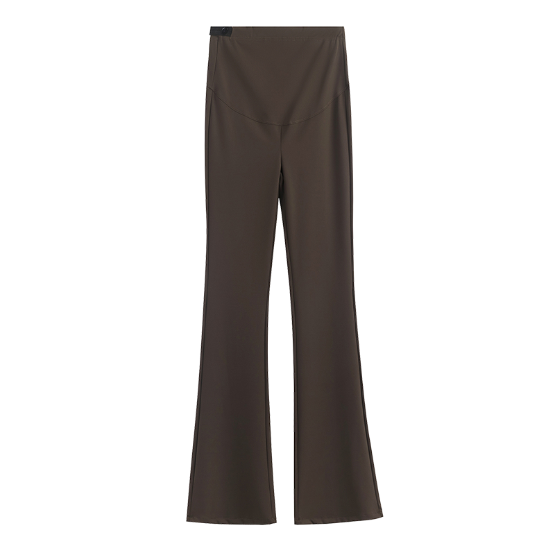 Boot Cut Nylon Legging for Maternity Spring Summer Adjustable Elastic Waist Pants for Pregnant Women Hot Slim Fit Pregnancy Wear
