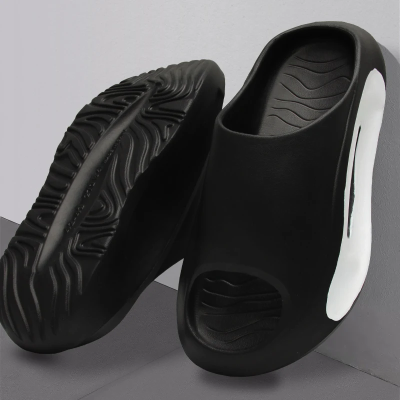 Herren-Sommer-Tanga-Hausschuhe aus EVA mit dicker, rutschfester Sohle, bequeme, leichte Sandalen für Freizeitkleidung