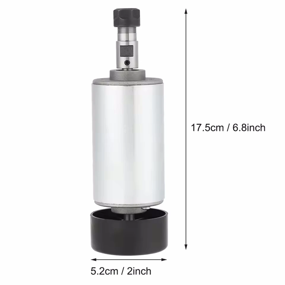 300W 500W CNC Spindle Motor Air Cooling Spindle 52MM DC12-48V Milling Motor For CNC Router Engraving Machine