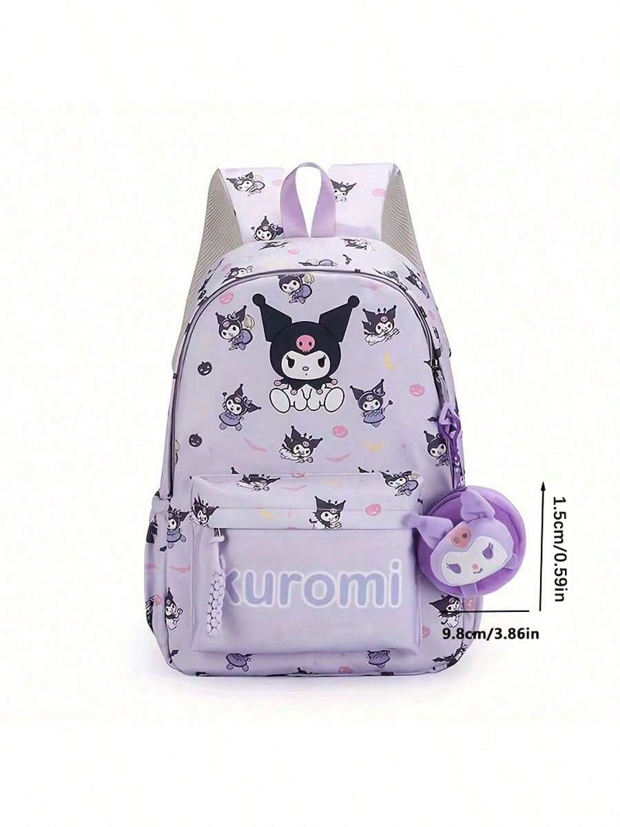 Zaino Sanrio, borsa elegante Kawaii, zaino Colorblock da donna, zaino pieghevole per esterni di grande capacità