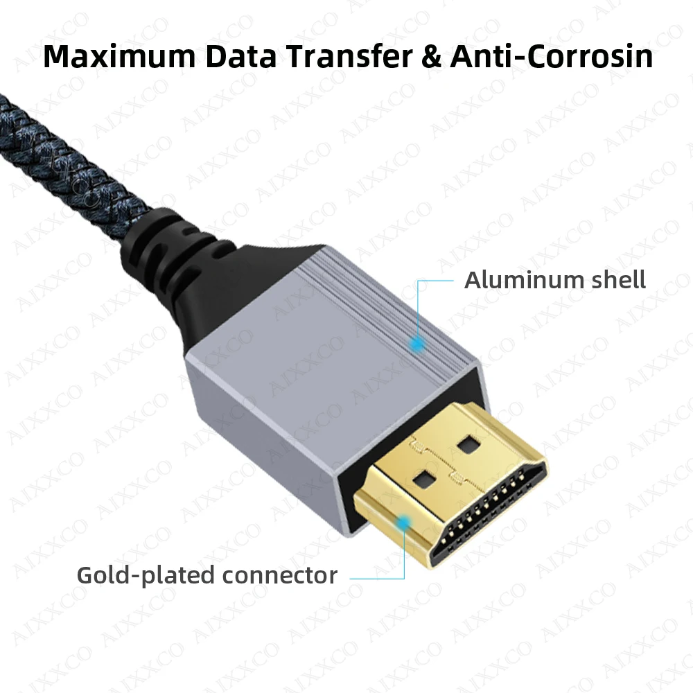 HDMI-совместимый кабель 2.0, провод 4K, 60 Гц для ноутбуков Xiaomi Xbox PS5, PS4, HDMI-совместимый сплиттер, цифровой кабель, шнур 2 м, 3 м, 5 м, 10 м