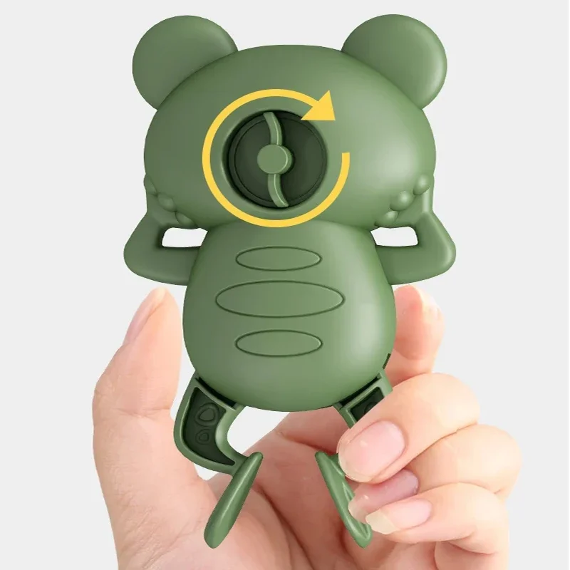 Brinquedos do banho do bebê para crianças, sapos bonitos, brinquedo natação, Clockwork, novo