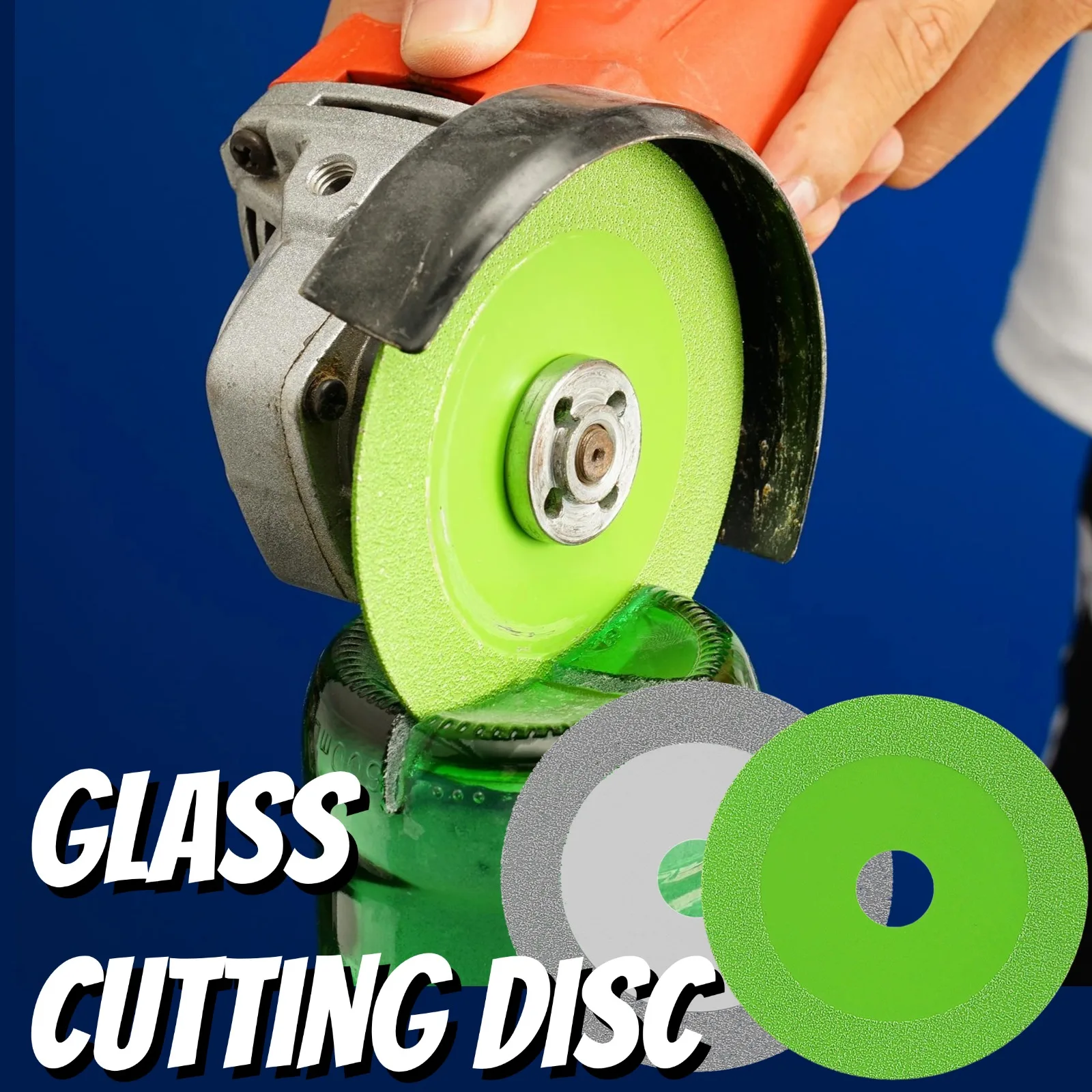 Disco de corte de vidro 100*20mm lâmina de serra ultrafina diamante jade garrafa de vinho cerâmica polonês ângulo moedor máquina