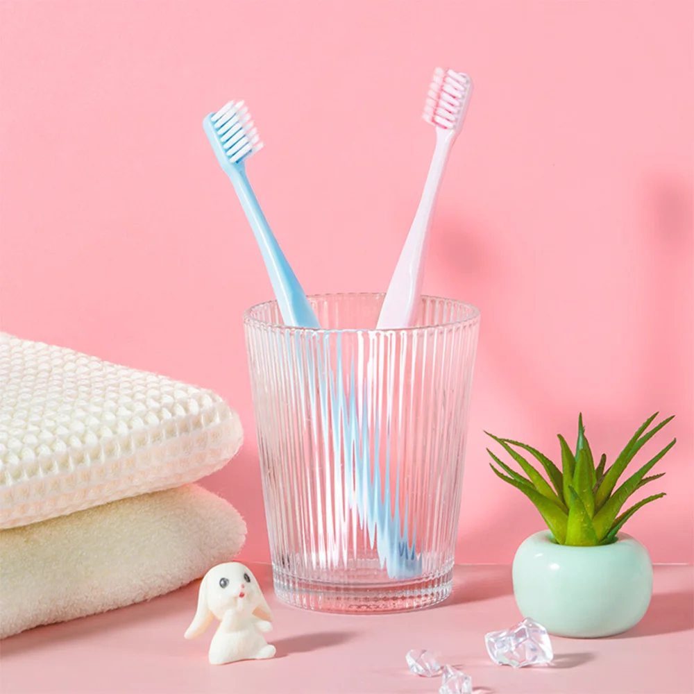 Fawnmum 1PC Adlut U 자형 강모 교정 치과 교정기 칫솔 깊은 구강 청소 브러시 ​​용 전문 치열 교정 칫솔