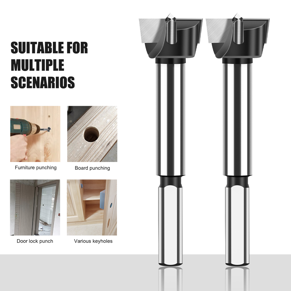 12-60mm Forstner Woodworking Tools Hinge Boring Drill Bit Hole Saw Cutter Tungsten Carbide Cutter