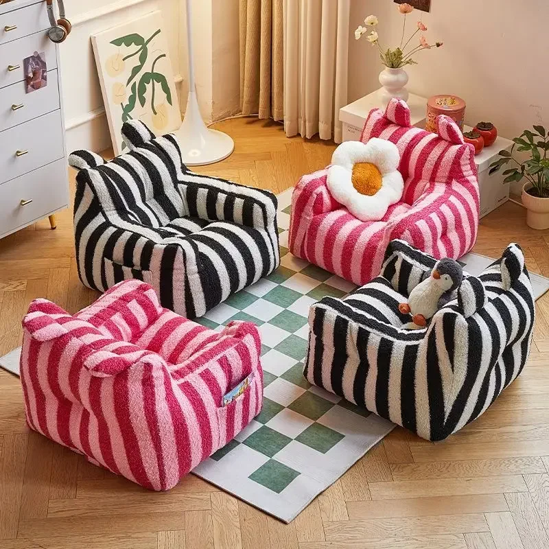 Bean Bag เด็กโซฟานั่งสนับสนุนที่นั่ง Pleochroic เด็กโซฟา Plush สบาย Kinderzitjes เด็กเฟอร์นิเจอร์ห้อง