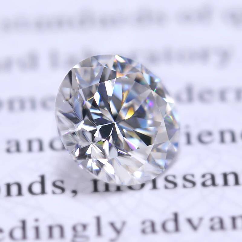 SG 100% LUSTER 0.5-2CT Branco D Cor Corte Redondo VVS1 Pedra Moissanite Solta Para Fazer Jóias Com Certificado GRA