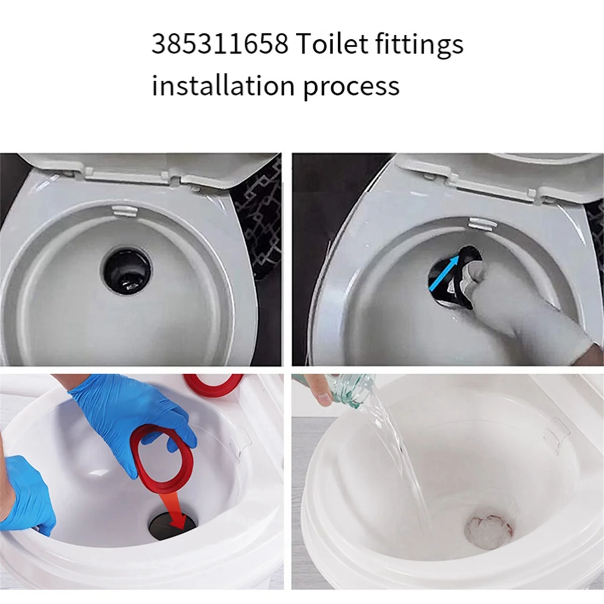 A72P 3팩 385311658   RV 화장실 씰, 플러시 볼 씰 키트 - 300/310/320 화장실 씰 가스켓 키트 교체