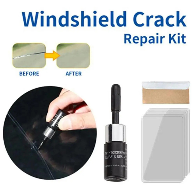 Kit de reparación de grietas de ventana de coche, eliminación de arañazos, automóvil, camión, motocicletas, reparación rota, parabrisas, juego de recuperación de grietas
