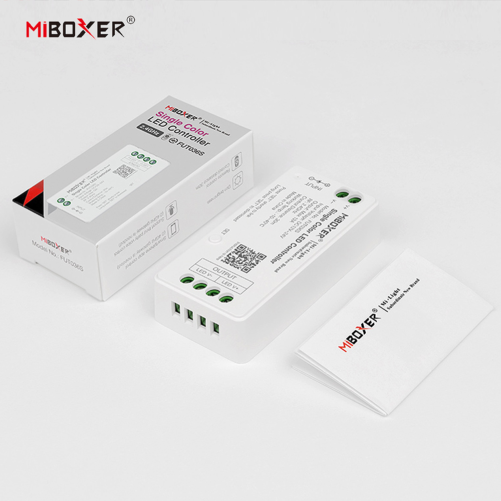 Miboxer FUT035S FUT036S FUT037S FUT038S FUT039S 2.4GHz LED Controller Dimmer สําหรับ Single/Dual สี RGB RGBW RGB + CCT Strip Light
