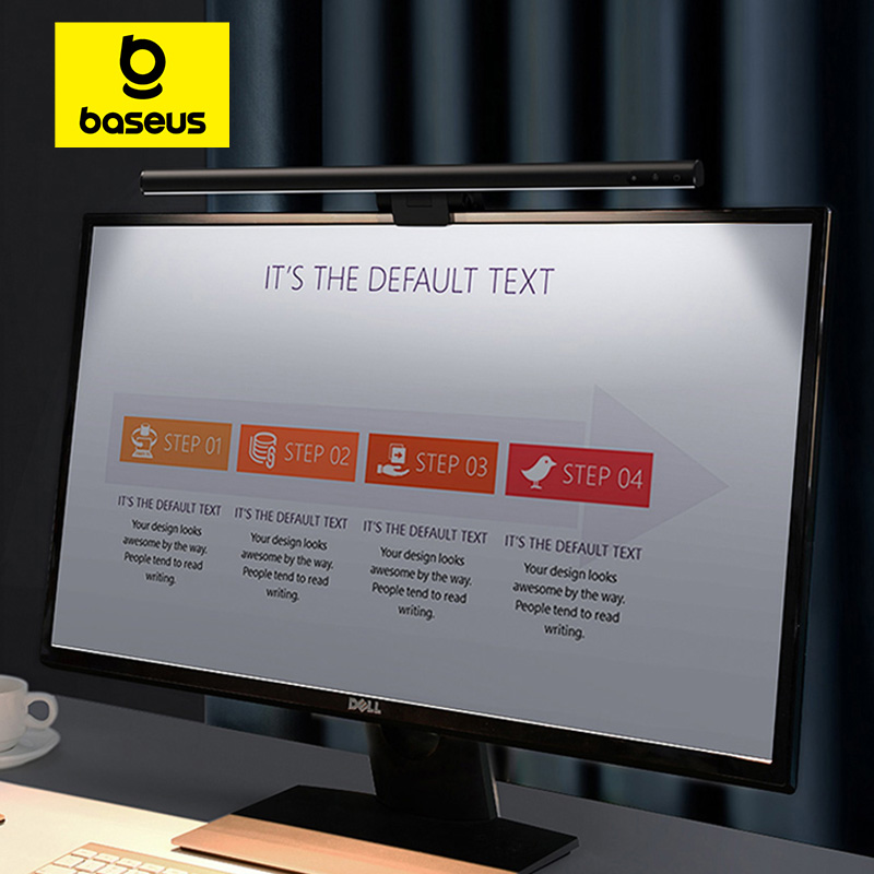 Baseus-Lámpara de escritorio para ordenador, luz de pantalla, lámpara USB para ordenador portátil, nueva lámpara colgante de mesa, Monitor de luz para estudio, luz de lectura