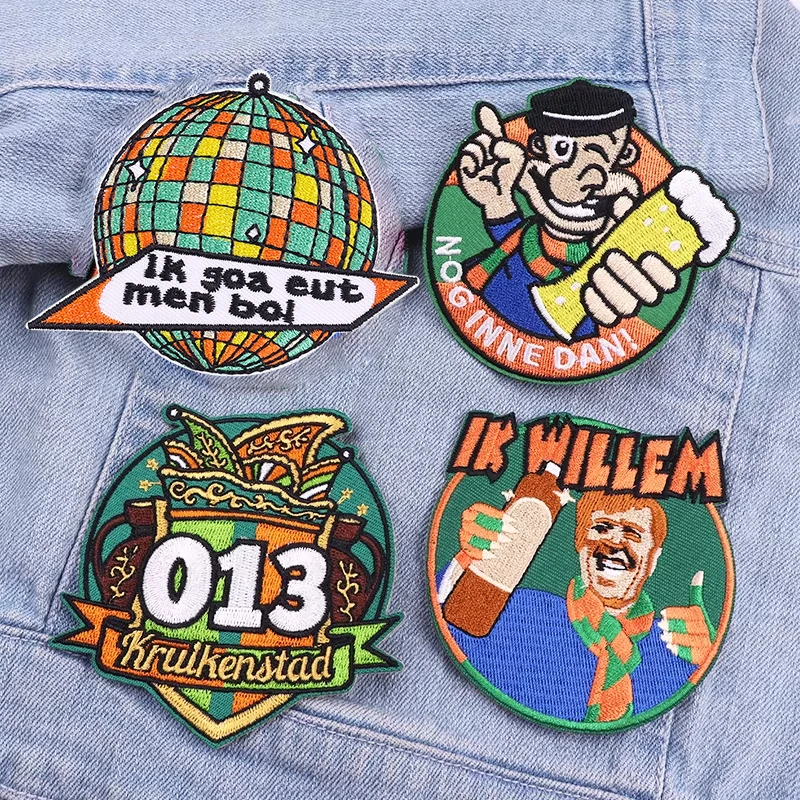 Netherland Kruikenstad Emblem Embroidery Patch Netherland Carnival Embroidered Patches For Clothes Iron On Patches For Clothing