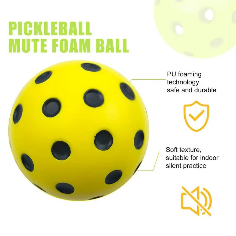 Silent PickleballPUFoam Sponge Soft Ball Indoor Low Noise Übungsball