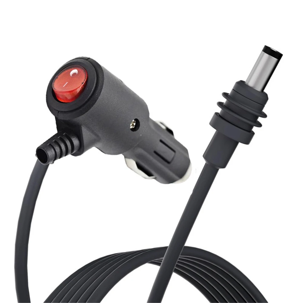 Cabo de alimentação dc 12-24v para starlink mini 16awg, cabo de carregamento de carro com interruptor indicador led contra surtos, fio elétrico plug & play