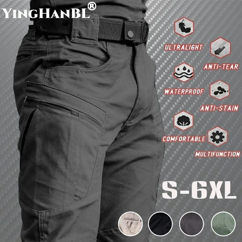 Pantalones largos ligeros e impermeables para hombre, ropa informal de secado rápido, transpirable, ideal para acampar al aire libre, novedad de verano