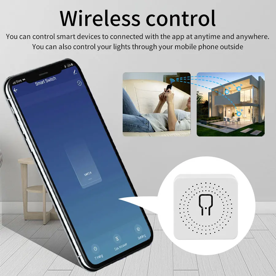 16A/20A WiFi มินิสมาร์ทโมดูลสวิทช์ 2-way Control Cozy Life APP รีโมทคอนโทรลสําหรับ Alexa Google Home Automation ควบคุมเสียง