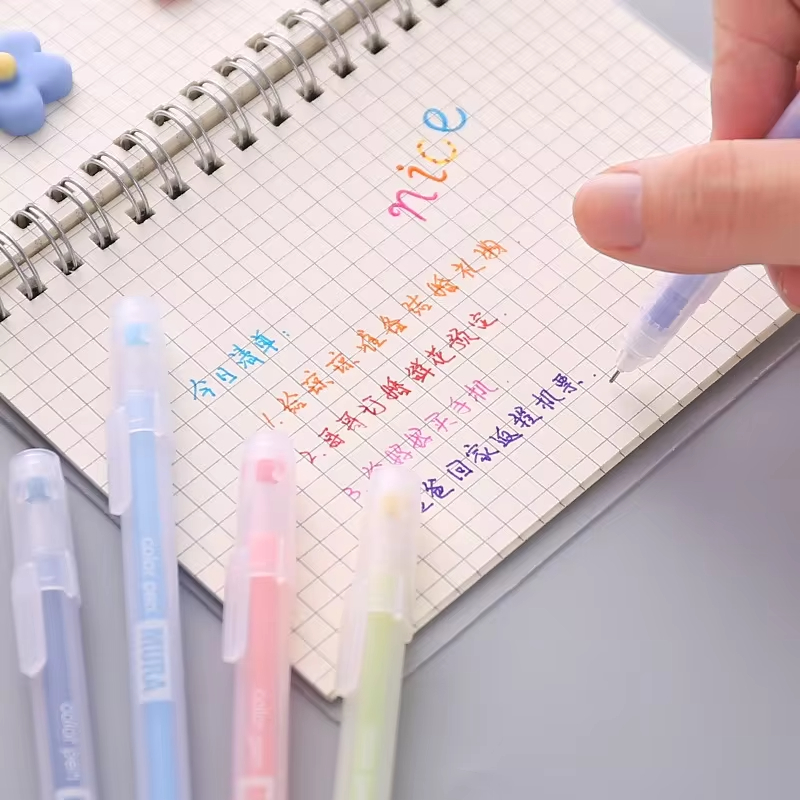 12Pcs Farbige Gel Stift Set Box Kawaii 0,5mm Candy Farben Kugelschreiber Student Büro Schriftlich Stifte Schule Schreibwaren liefert