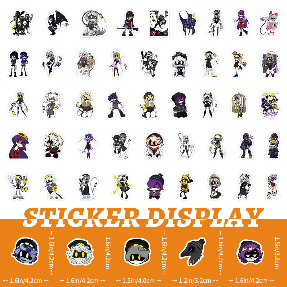 10/30/50/100 個アニメ殺人ドローンステッカー漫画かわいい落書き防水デカール子供のおもちゃ DIY ノートブック車スケートボードステッカー