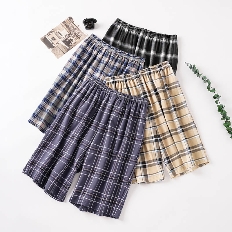 Новый стиль, горячая распродажа, модальные клетчатые пижамные штаны для взрослых, предметы интерьера, шорты из модала, мужская пижама для сна, домашняя одежда