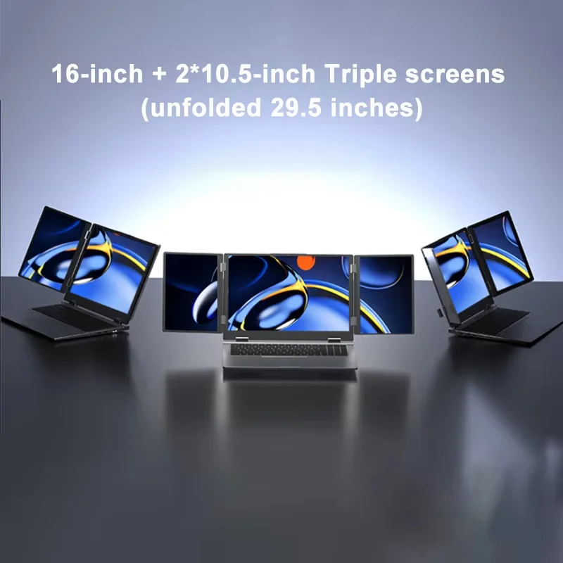 NIEUWE Triple Screen Gaming Laptop 16 + 10.5 + 10.5 inch Intel Core i7 1260 P 64 GB RAM 2 TB Zakelijke Computer RJ45 vingerafdruk + gezicht