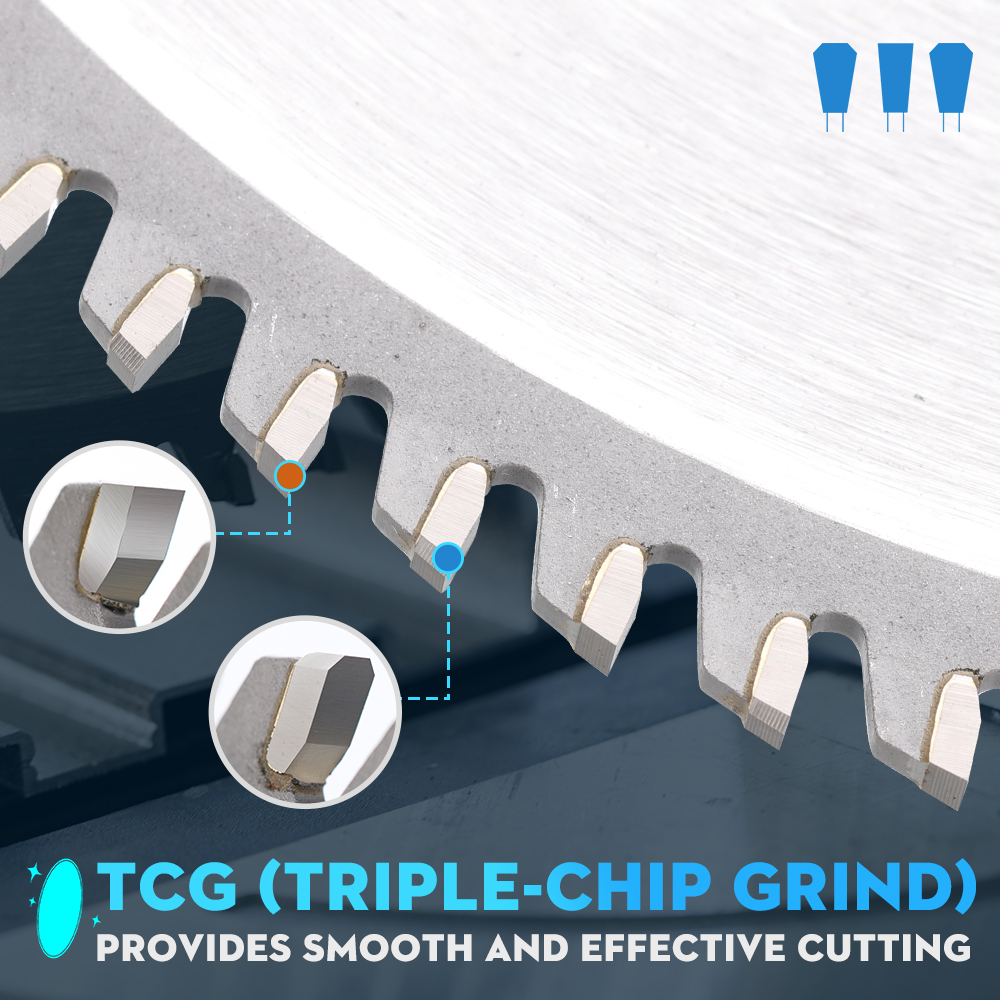 XCAN Metallschneideblatt 355 mm Kreissägeblatt für Aluminium Eisen Stahl Metall Trennscheibe Hartmetall-Sägeblatt 66T 80T 90T