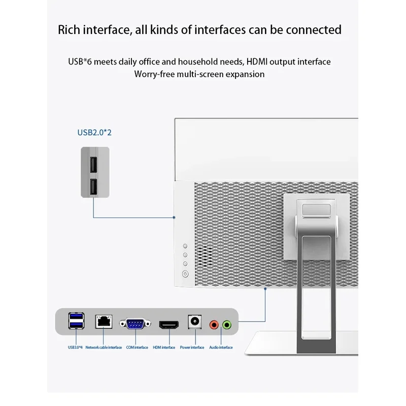 China Factory Desktop Pc Computer All In One 23.8 27 28 Inch Quad Core I7 All In One Mini Pc For Office School