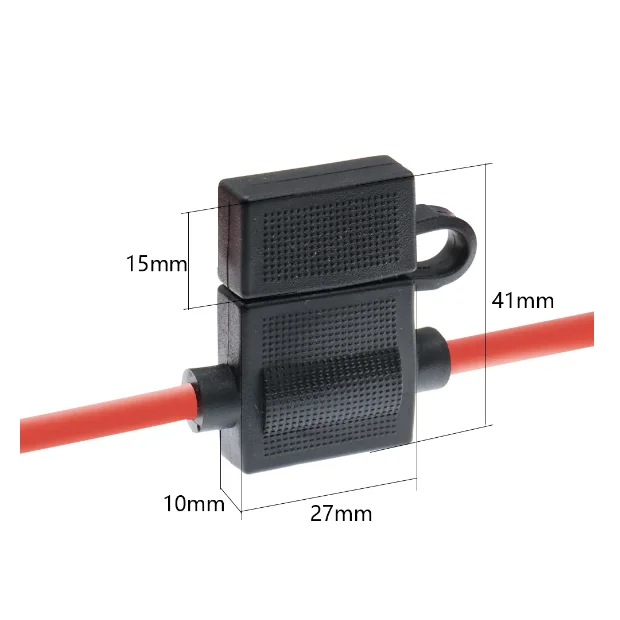 Portafusibles impermeable de inserción media ATC para camión de coche 32V 18/16/14/12/10AWG inserto de fusible estándar 5A 10A 15A 20A 30A
