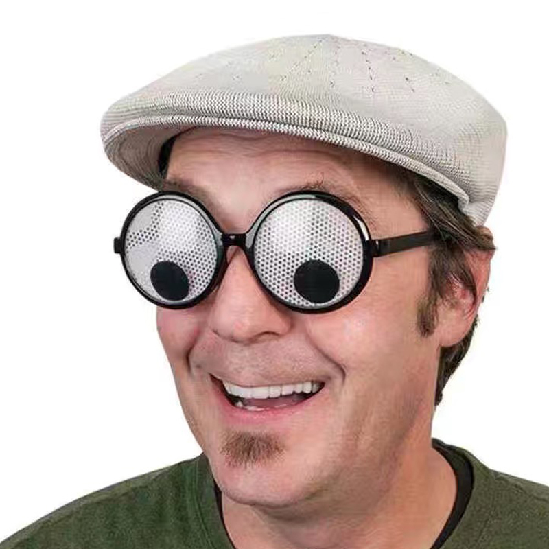 Śmieszne okulary Cosplay Kostiumy na Halloween Akcesoria Okulary z gałką oczną Prezenty świąteczne Maskarada Wystrój Fancy Dress