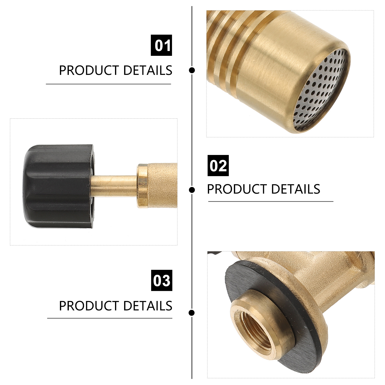 Mini quemador Bunsen de Gas propano de latón portátil, cabezal de quemador de Gas ajustable, calefacción de muebles comerciales de laboratorio