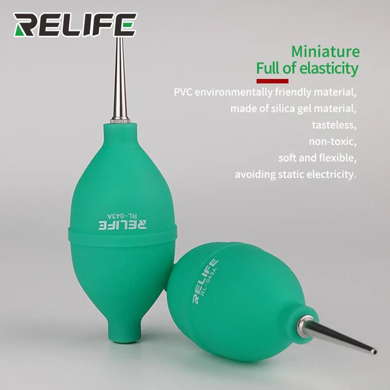 RELIFE-limpiador de polvo 2 en 1 para reparación de teléfono, soplador de aire, bolígrafo de limpieza para teléfono, PCB, teclado de PC, eliminación de polvo, limpieza de lentes de cámara