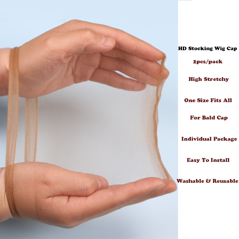 Plussign 12Pcs Hd 가발 모자 자연 헤어 스타일 만들기 쉬어 가발 모자 가발을 만들기위한 Hd 스타킹 모자 환기 가발 모자 메쉬 캡