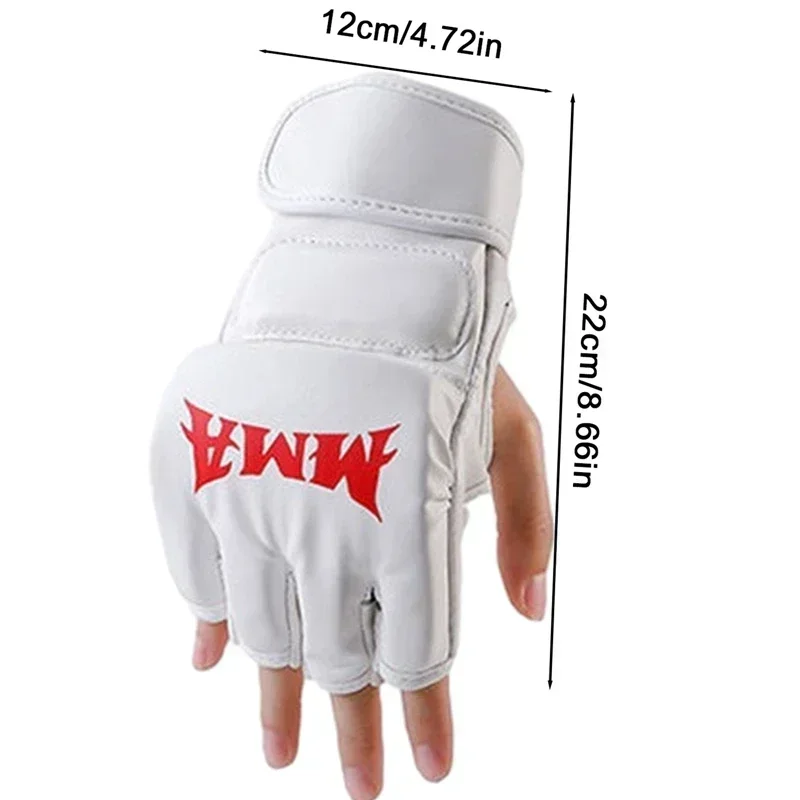 Professionelle Box-Trainingshandschuhe, Halbfinger-Lederkissen für Erwachsene, Sanda Boxen, UFC-Training, Sandsack-Knöchel