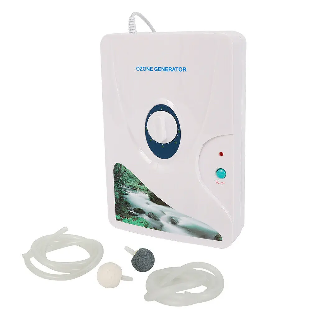 Generador de ozono portátil 600 mg/h: sistema multiusos de desinfección y frescura del aire, limpiador de ozono 220 V
