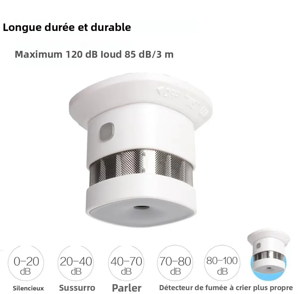 HEIMAN Zigbee détecteur de fumée système de maison intelligente 2.4GHz capteur de prévention de sécurité haute sensibilité