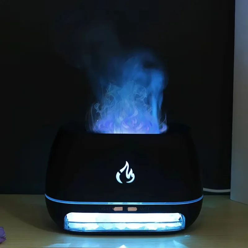 Aroma Diffuser มินิอัลตราโซนิก USB Air Humidifier 3D เปลวไฟ Diffuser น้ํามันหอมระเหย Diffuser Aromatherapy Air Freshener ห้องนอน