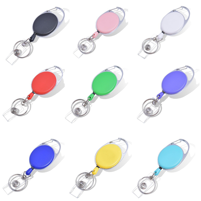 Выдвижной брелок для ключей с защитой от потери удостоверения личности, держатель для ключей с эластичной стальной проволокой, подвесные аксессуары для рюкзака