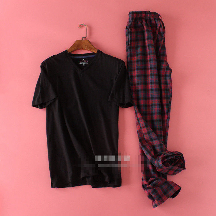 Vente grande taille 100% coton pyjamas hommes pijamas hombre à manches courtes décontracté vêtements de nuit hommes homewear pyjamas ensembles pour homme 130kg