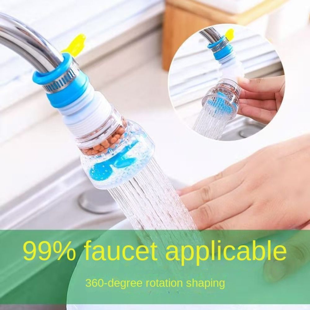 1Pcs New 360 Degree Rotating Faucet Extension Shower Supplies Kitchen Shower Rotating Filter Home Use Splash-proof Faucet Nozzle