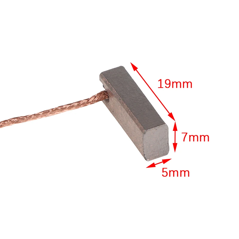 10 Chiếc Đồng Chất Lượng Cao Điện Máy Phát Điện Miếng Dán Carbon Xe Xoay Chiều Dụng Cụ Điện Xe Hơi Điều Chỉnh Thấp Đồng 5*7*19Mm