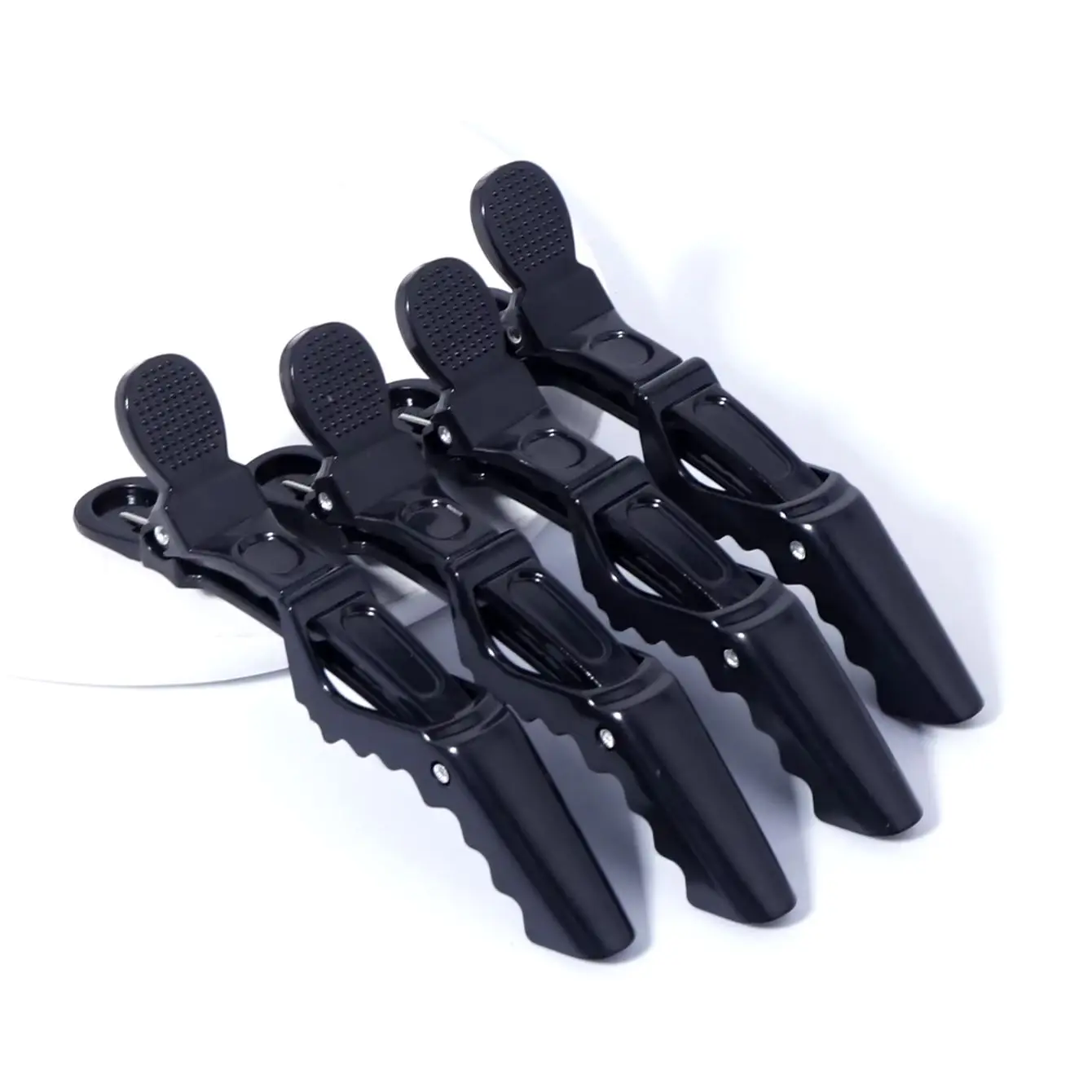 Conjunto de 4 peças de grampos de cabelo e acessórios para salão de cabeleireiro profissional de crocodilo, especiais para perucas de cabelo real